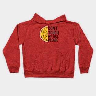 Pizza Half Funny Pizza Kids Hoodie